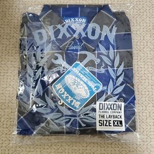 Mens Dixxon Flannel - The Layback XL Brand New